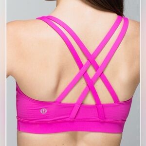 LULULEMON womens size 2/4 Energy bra in Paris perfection